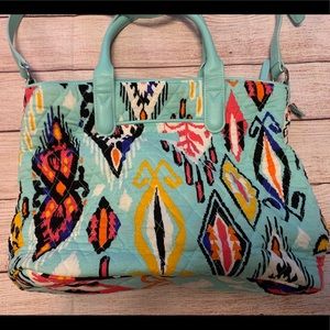 VERA BRADLEY QUILTED HAND BAG PURSE With Strap